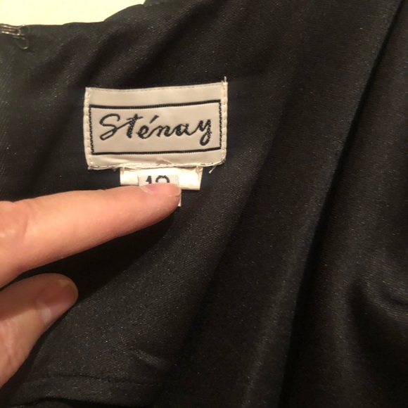 Long Black Cocktail Dress - Picture 7 of 7